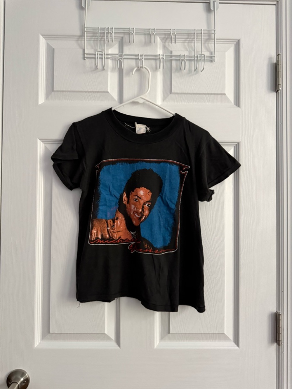 Vintage Michael Jackson Thriller Beat It Photoshoot Graphic Shirt from 1984